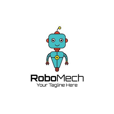 Robo Mechanic Logo app branding design graphic design illustration logo vector