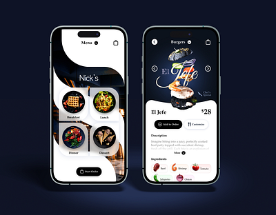Restaurant App app design food mobile mobile app mobile app design restaurant restaurant app ui ux