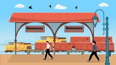 Ramses train station animation