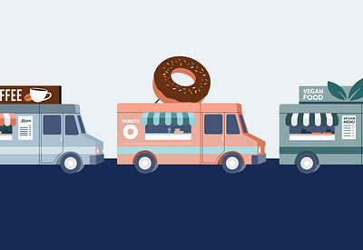 Portland Food Trucks branding design graphic design