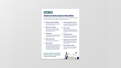 MLA checklist infographic checklist infographic print