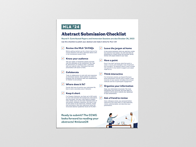 MLA checklist infographic checklist infographic print