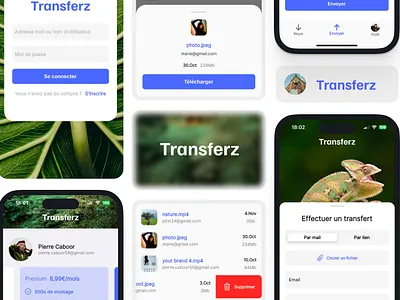 "Transferz", UI/UX IOS, Android functional transfert app android app branding design developer flutter graphic design illustration ios logo typography ui