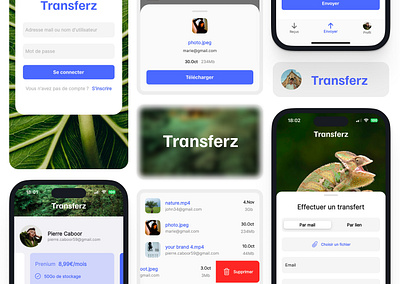 "Transferz", UI/UX IOS, Android functional transfert app android app branding design developer flutter graphic design illustration ios logo typography ui