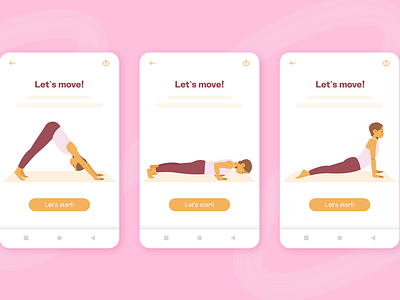 WORKOUT APP / Illustrations app colorful ejercicios explainer video illustration motion graphics personaje vector