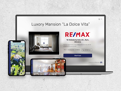 VRtour.pro real estate 3D tour responsive web ui web app web design