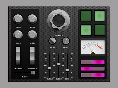 VST PLUGIN UI kit-01 audio ui ui volume vst