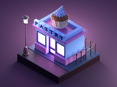 Pastry 3d blender design younes azizi