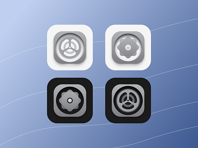 Daily UI Challenge 05 App Icon 005 android app dailyui dailyuichallenge dark figma graphic design icon ios light logo mode seamless setting ui ux