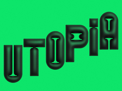 Utopia Lettering 3d custom letters design lettering type typography