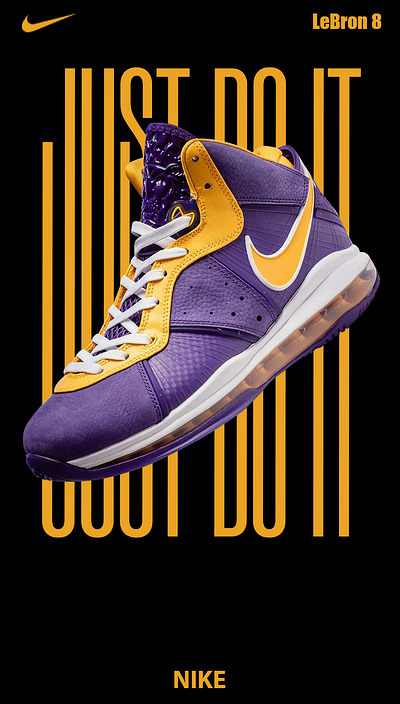 Nike shoes Poster graphic design illustration nike poster poster design