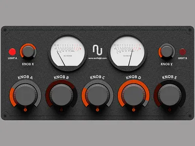 VST PLUGIN UI kit-07 knob ui volume vst vu