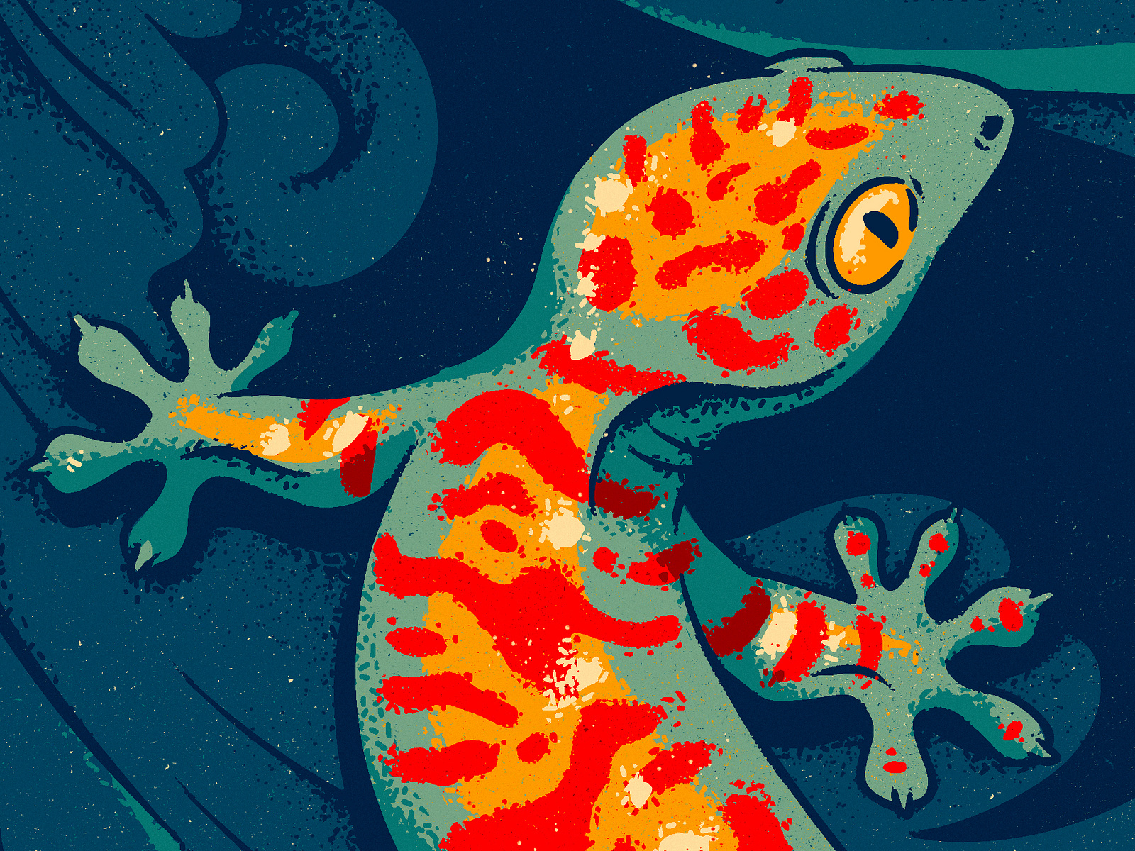 tokay-gecko-by-kristina-ooo-on-dribbble