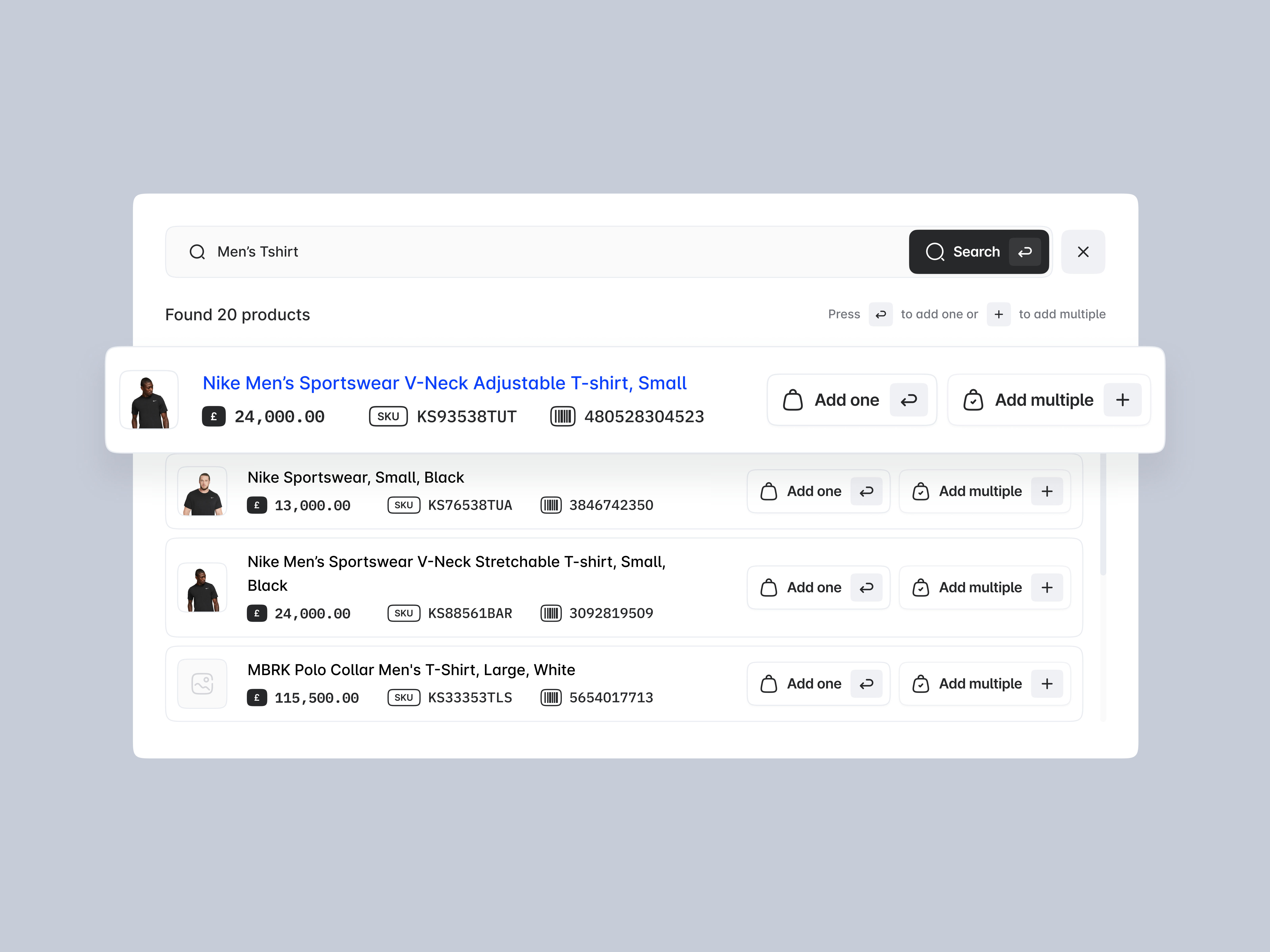 Point of Sale (POS) Search Modal ✨ modal point of sale pos product search search search modal ui