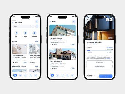 Portfolio estate investment – decentralized housing design mobile design real estate ui ux