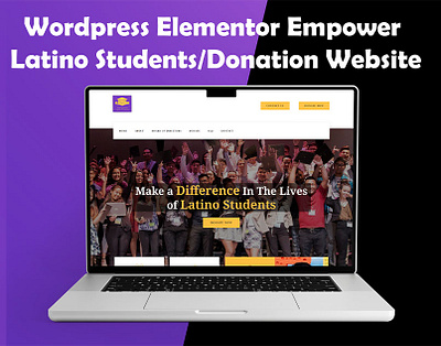 Wordpress Empower Students/Donation Website analytics branding contact form design empowering student illustration mobile friendly performance optimization responsive responsive design security seo optimization social media integration ui user experience web design website website design wordpress wordpress design