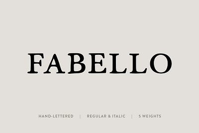 Fabello: A Hand Lettered Serif Font Free Download black bold clean design fabello font hand lettering handmade hipster italic lettering light modern organic serif thin timeless