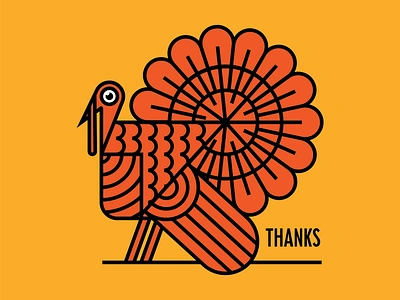 Thankful autumn bird birds branding fall flat geometric gobble graphic design icon illustration logo monoline thanks thanksgiving turkeys typography vector