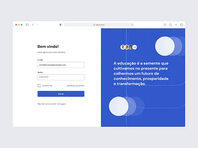 Dashboard - login app brazil clean dashboard design e learning education login ui ux