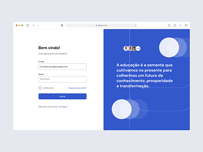 Dashboard - login app brazil clean dashboard design e learning education login ui ux