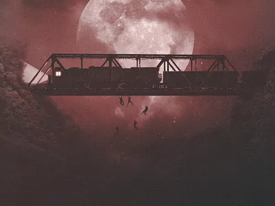 The Lost Boys Poster 80s color design digital art lost boys movie poster print red texture vampires