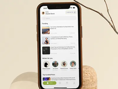 Mobile Design for a Blog Application application blog design ios mobile post read ui ui design user experience user interface ux ux research writing