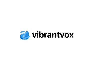 vibrantvox- Revolutionizing chatbot experiences with advanced AI brandidentity branding digitalinnovation fictivebrand graphic design logo logodesign techlogo