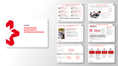 Presentation design for an industrial company graphic design illustrator power point