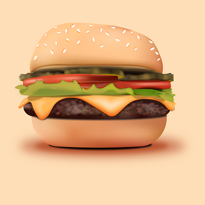 Tasty soft burger 3d animation branding graphic design
