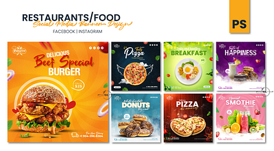 Food Social media post design 3d animation app branding design flyer design graphic design illustration logo motion graphics ui ux vector