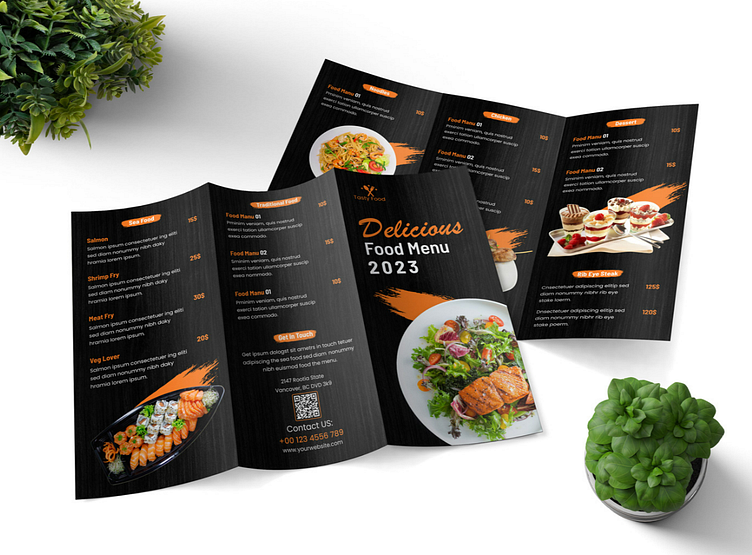 Food Menu Card design by Palash SK on Dribbble