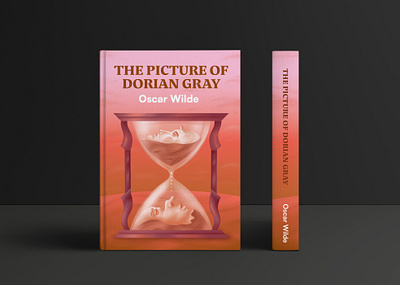 The Picture of Dorian Gray - Book Cover illustration book book art book cover book cover art books character colorful cover design digitalart editorial face gradient grain hourglass illustration oscar wilde portrait sand vector