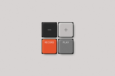 Teenage Engineering Style Buttons button figma ui