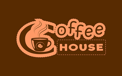Coffee or coffee shop house logo branding carton coffee coffeehouse coffeeshop cover graphic design illustration logo vector
