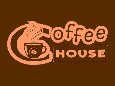 Coffee or coffee shop house logo branding carton coffee coffeehouse coffeeshop cover graphic design illustration logo vector