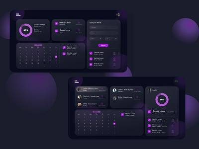 Leave Management System dribbbledesigns hrtechdesign innovativetech ui ux webdesign workflowsolutions