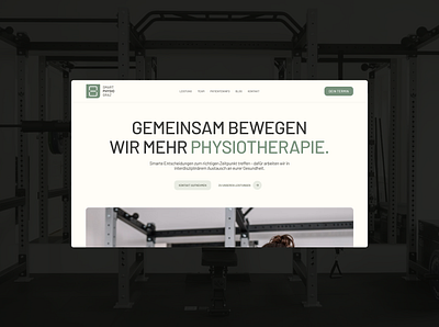 Smart Physio Website design experience health landing landingpage physical therapy physiotherapie smart ui ui design webdesign