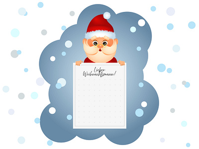 Letter to Santa Claus. Brief an den Weihnachtsmann. Illustration design graphic design illustration logo vector