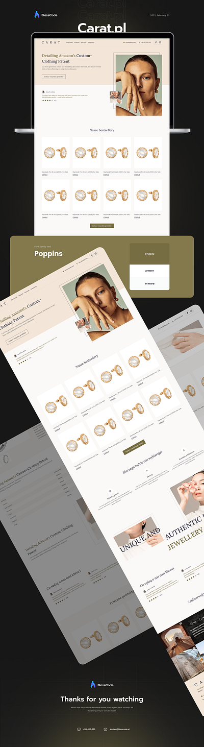 Carat - Jewellery shop page branding design graphic design jewellery page shop ui ux web web app