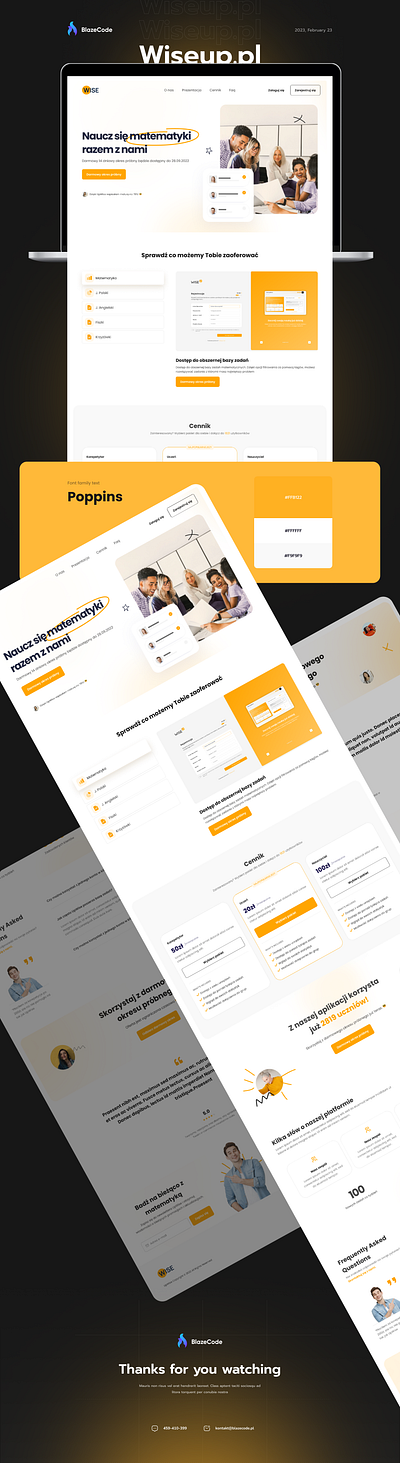Wiseup - elearning platform landing branding design e learning education graphic design landing page ui ux web web app web design