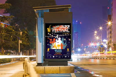Plovdiv Jazz Festival 2023 - 50x70 CMYK graphic design illustrator poster