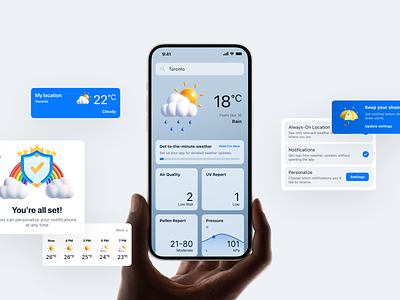 The Weather Network — Personalized Weather product design ui ui design user experience ux ux design