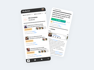Plz.Review - streamlines the code review process for teams. product design ui ui design user experience user experience design ux ux design