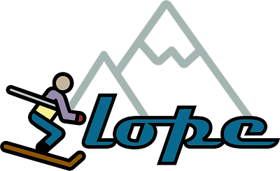Ski Mountain Logo dailylogochallenge day8 logo ski skimountain slope