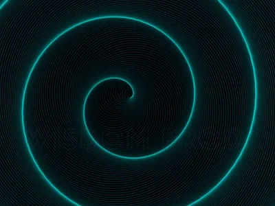 4K Endless Spiral Rotating Infinite Circular Glowing Vortex + AE animation background circle design infinite motion graphics spiral vortex