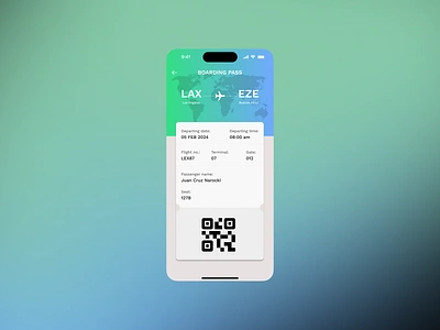 Boarding Pass 024 🛩️ #DailyUI app boarding boardingpass branding dailyui design designer flight graphic design motion graphics ui uidesign uxui uxuidesign