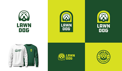 Lawn Dog Branding branding graphic design illustration logo