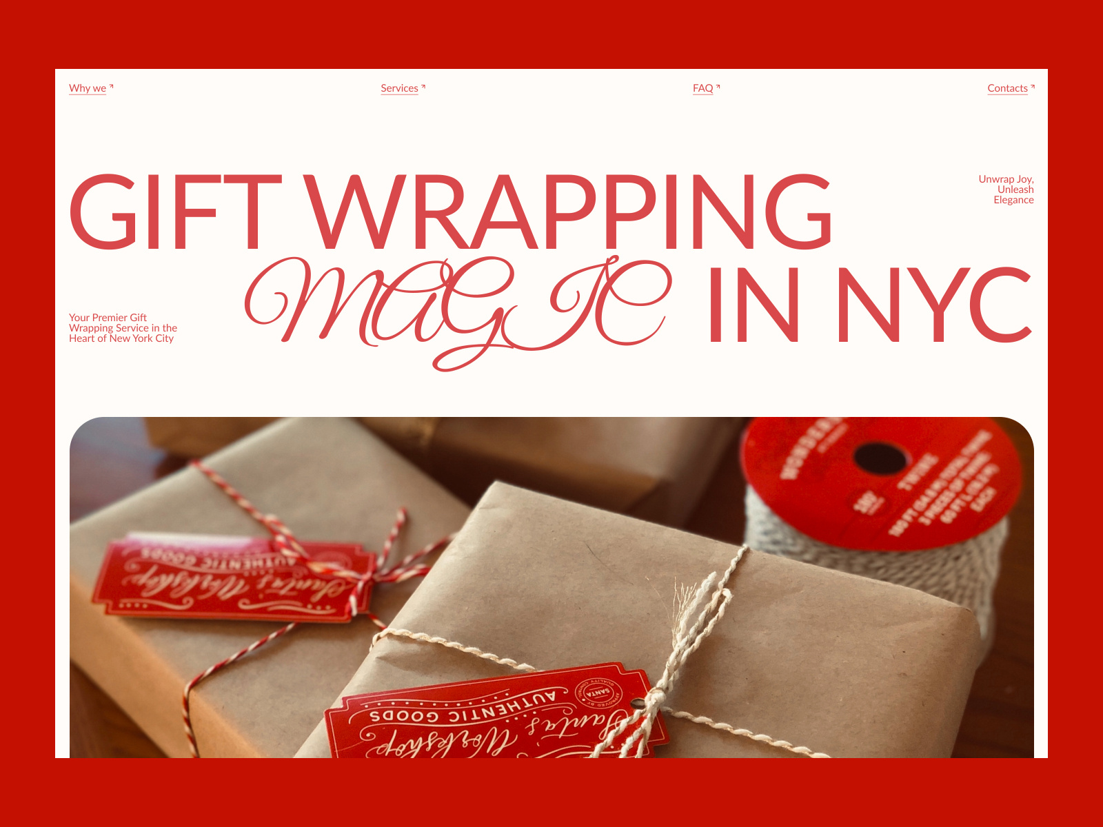 Gift Wrapping Business in NYC by Julie Rybakova on Dribbble