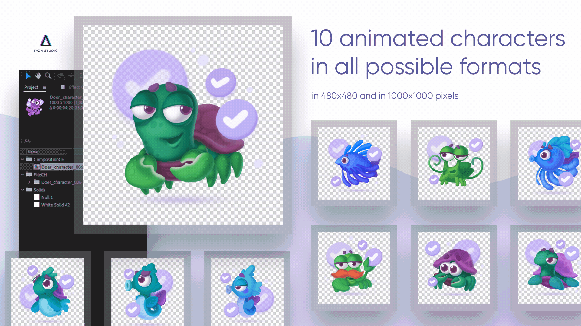 Animated Evolution: A Journey of Transformation Volume 4 after effects animated character set animation app character character set characters design evolution evolution characters graphic design illustration motion graphics ui ux