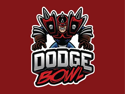 Dodge Bowl blood bowl branding design ice hockey illustration logo logos sports sports branding vector warhammer